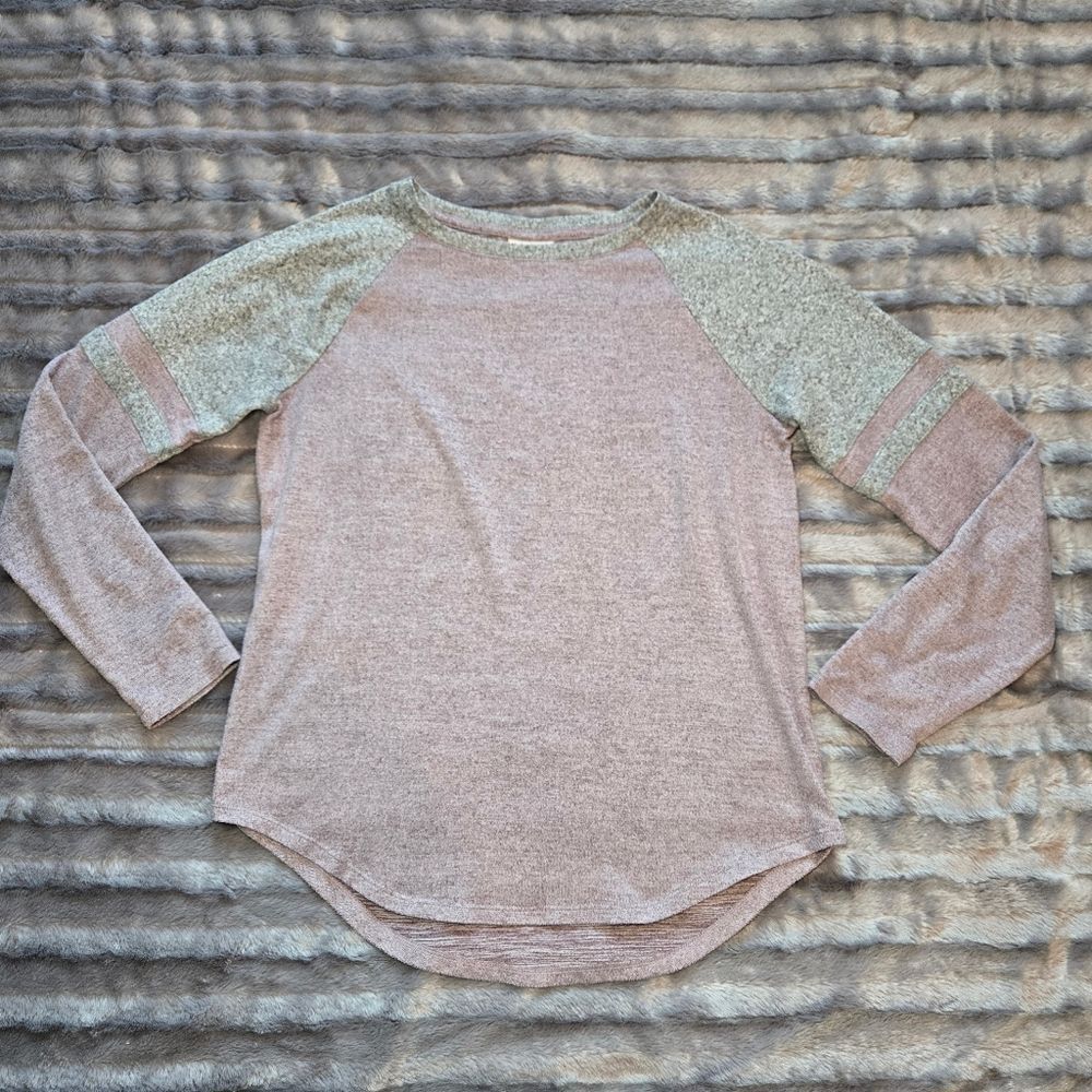 SO Raglan Sweater - Heathered Pink/Gray - Picture 2 of 6